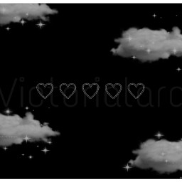 clouds hearts cute background freetoedit