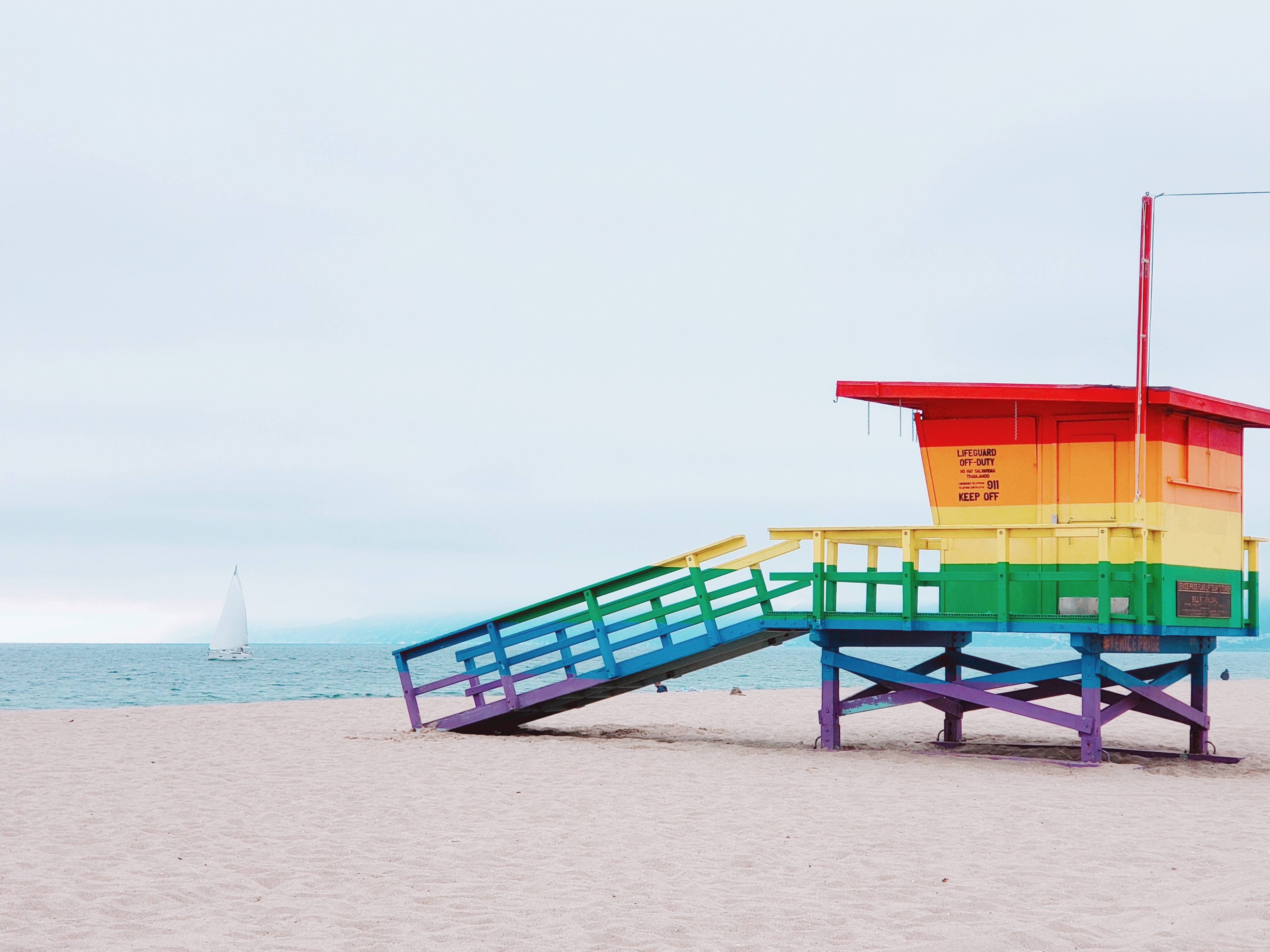 #beachday #rainbow #calilife #myoriginalphoto #socallife #beach #sand #boat #ocean #venicebeach #california #colorpop #photoshoot #pride 