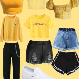 designoutfit yellow yellowvibes outfitideas foryou freetoedit