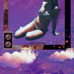clouds frame bikini purple purpleaesthetic freetoedit