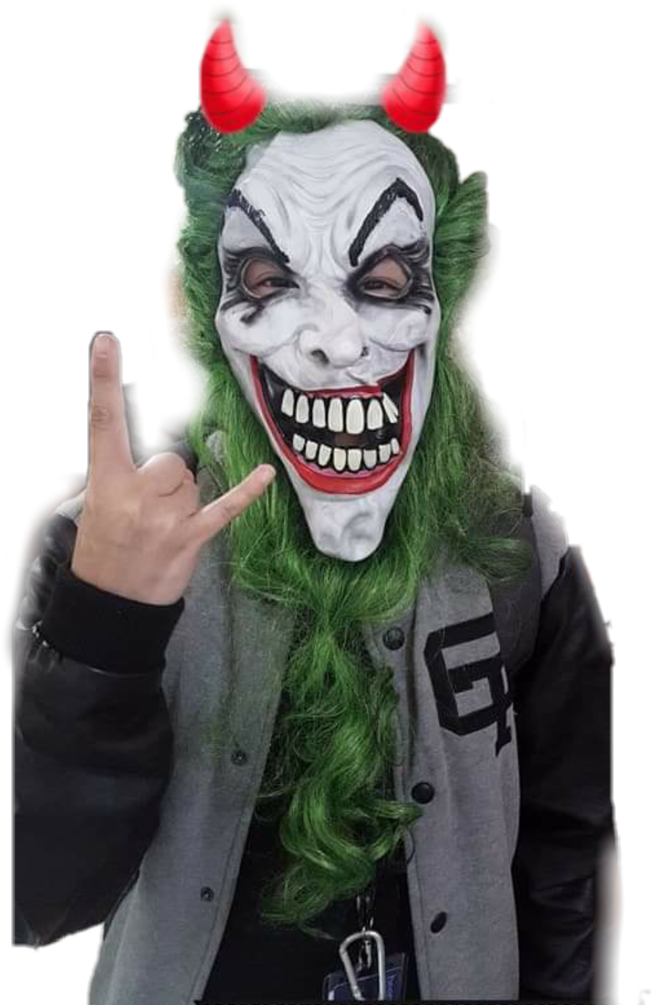 joker clown mask 3dmascara sticker by bhiendecastro