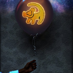 lionking simba balloon disney challenge glowing freetoedit ircawhiteballoon awhiteballoon