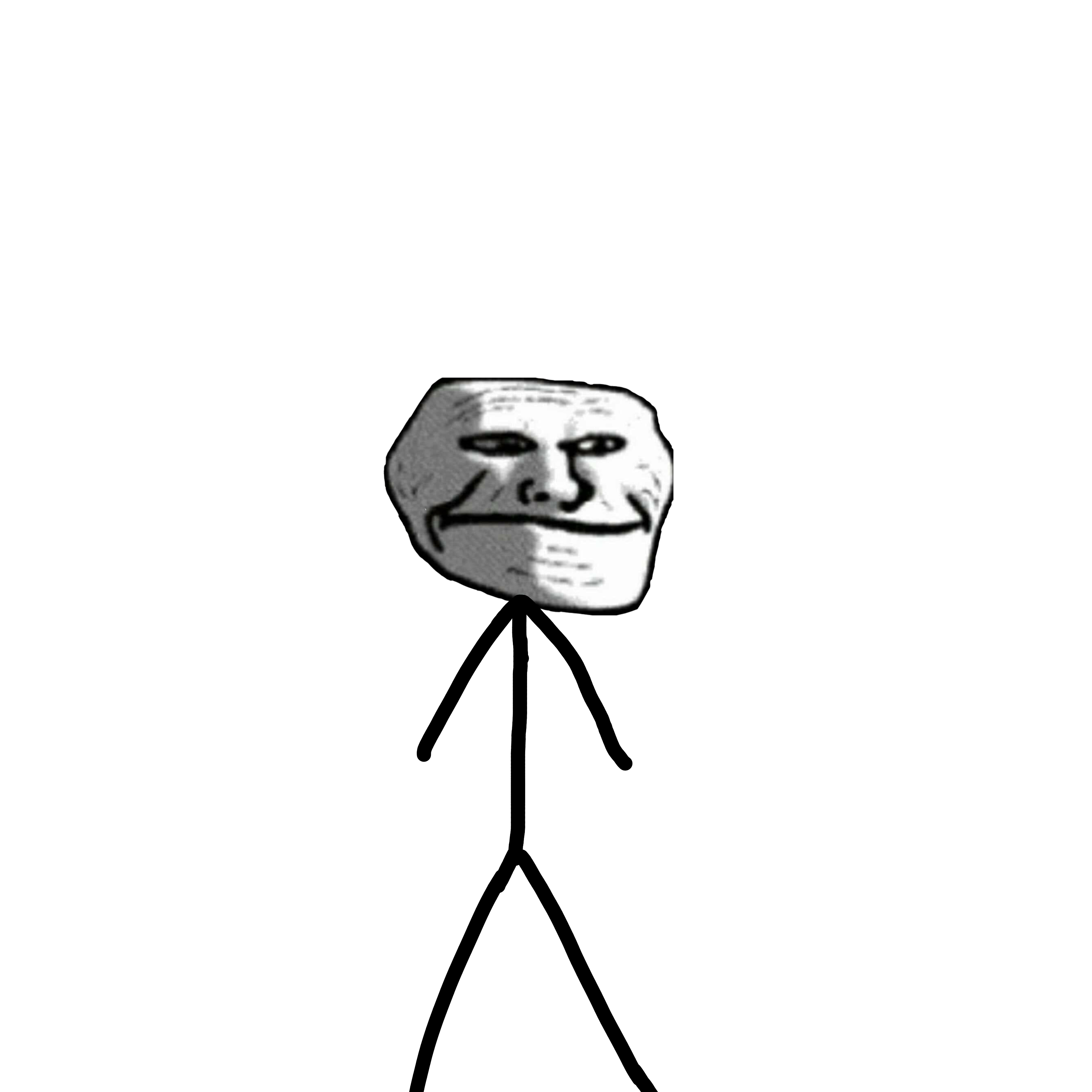 troll trollge trollface sticker by @iliketomanythings