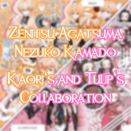 spacer zenitsu zenitsuagatsuma nezuko nezukokamado demonslayer kimetsunoyaiba kny collaboration complex complexedit anime