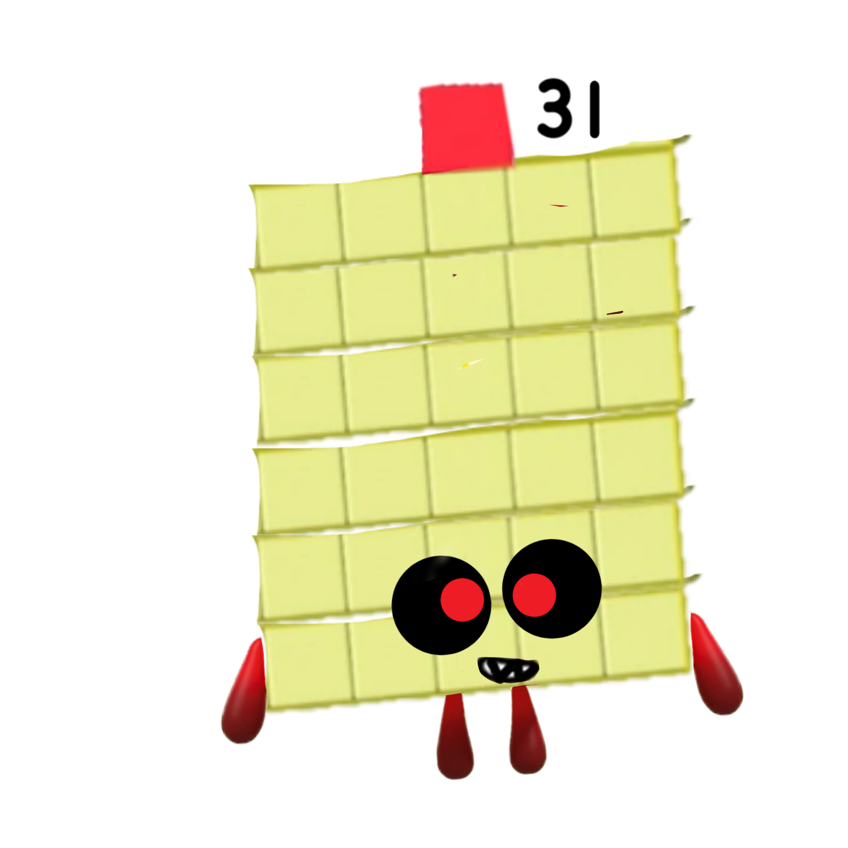 Numberblocks 31 Freetoedit Sticker By dpene1ne2