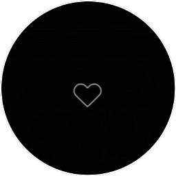 black heart sad edit aesthetic white circle