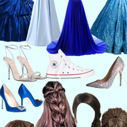interesting prom blue bluepromdress foryou freetoedit