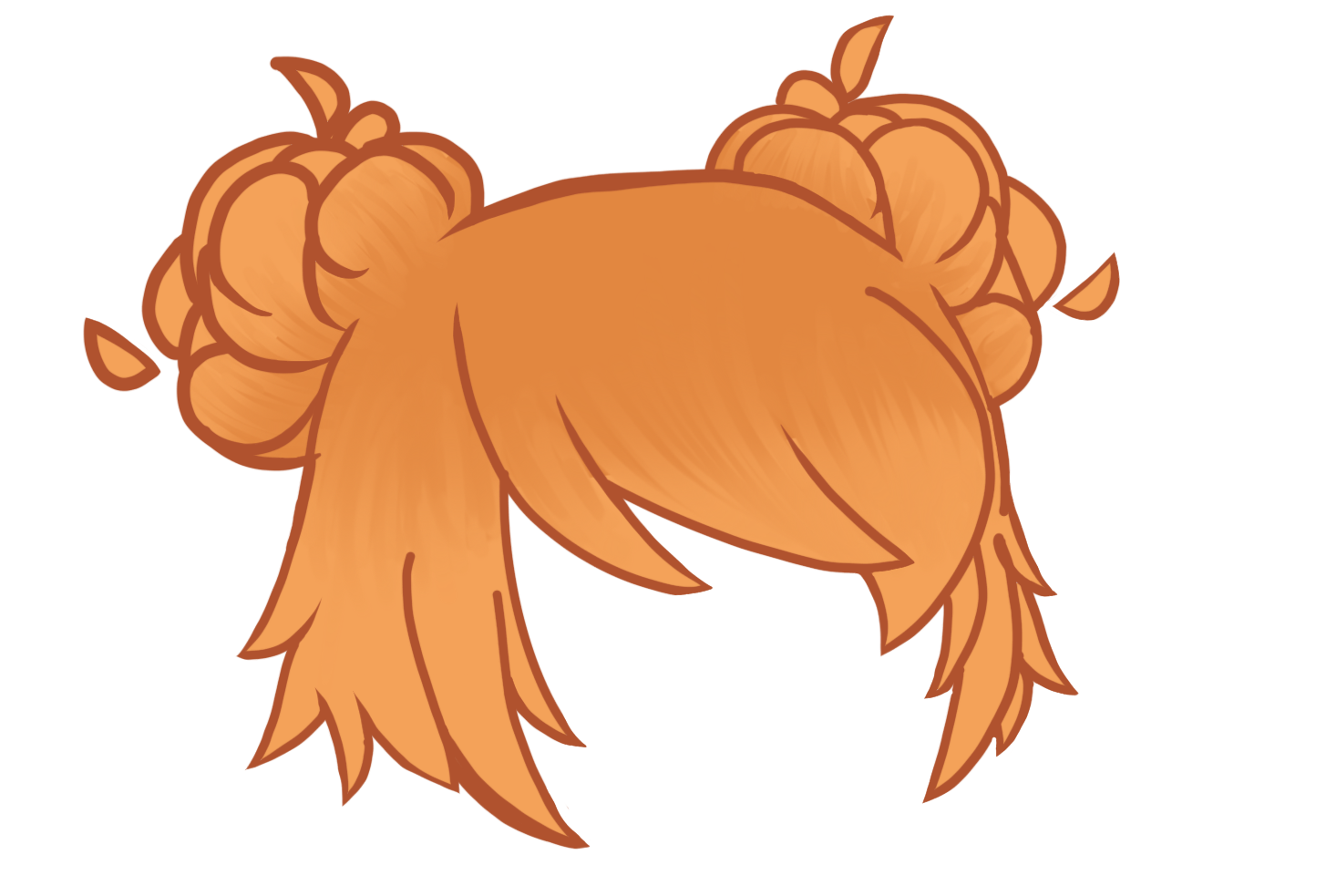 orange hair roblox