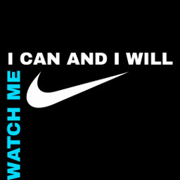freetoedit black wallpaper blue white text nike ican iwill watchme iwin nikelogo win