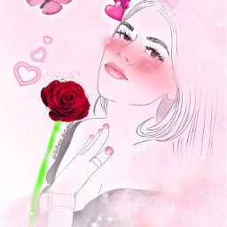 pink rose pinkflower freetoedit