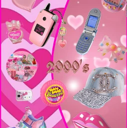 2000s pink barbie party pfone cc2000saesthetic 2000saesthetic freetoedit y2k