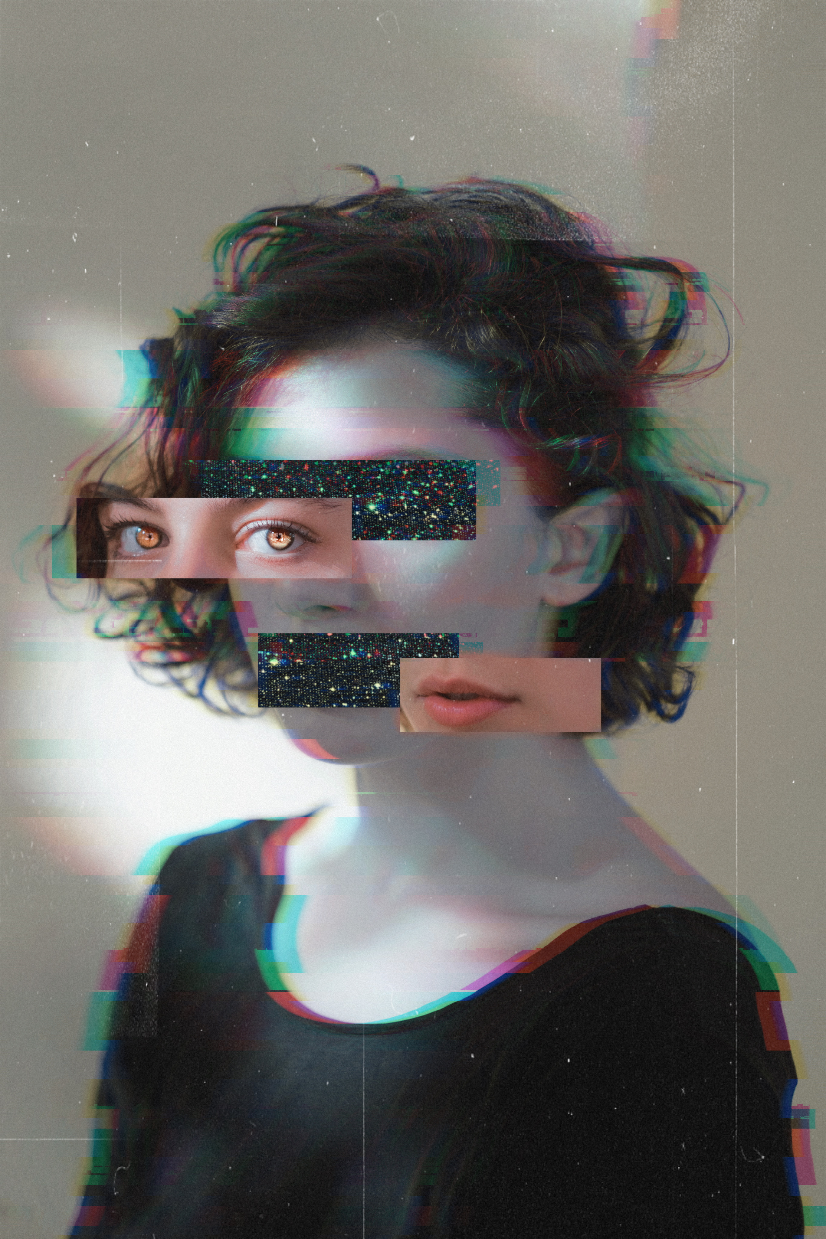 ✨👾 D I S T O R T I O N 👾✨—------#interesting #art #distortion #girl #woman #game #blur #newedit #edit #myedit #picsart #galaxy #eyes 