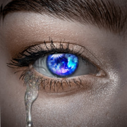 eye eyecloseup galaxyeye iris galaxy glitter tears tear interesting art edits freetoedit srcglitterpaintstroke glitterpaintstroke