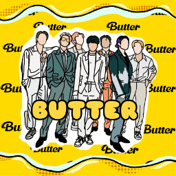 bts btsbutter btsedit butter army butterbts yellow yellowaesthetic retro disco btsbutteredit freetoedit