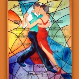 tango couple colorful srcmusicalnotes musicalnotes freetoedit