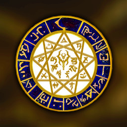 legacy_of_kain talisman sigil symbol sign disk portal gate lock magic vampire gold device freetoedit picsart