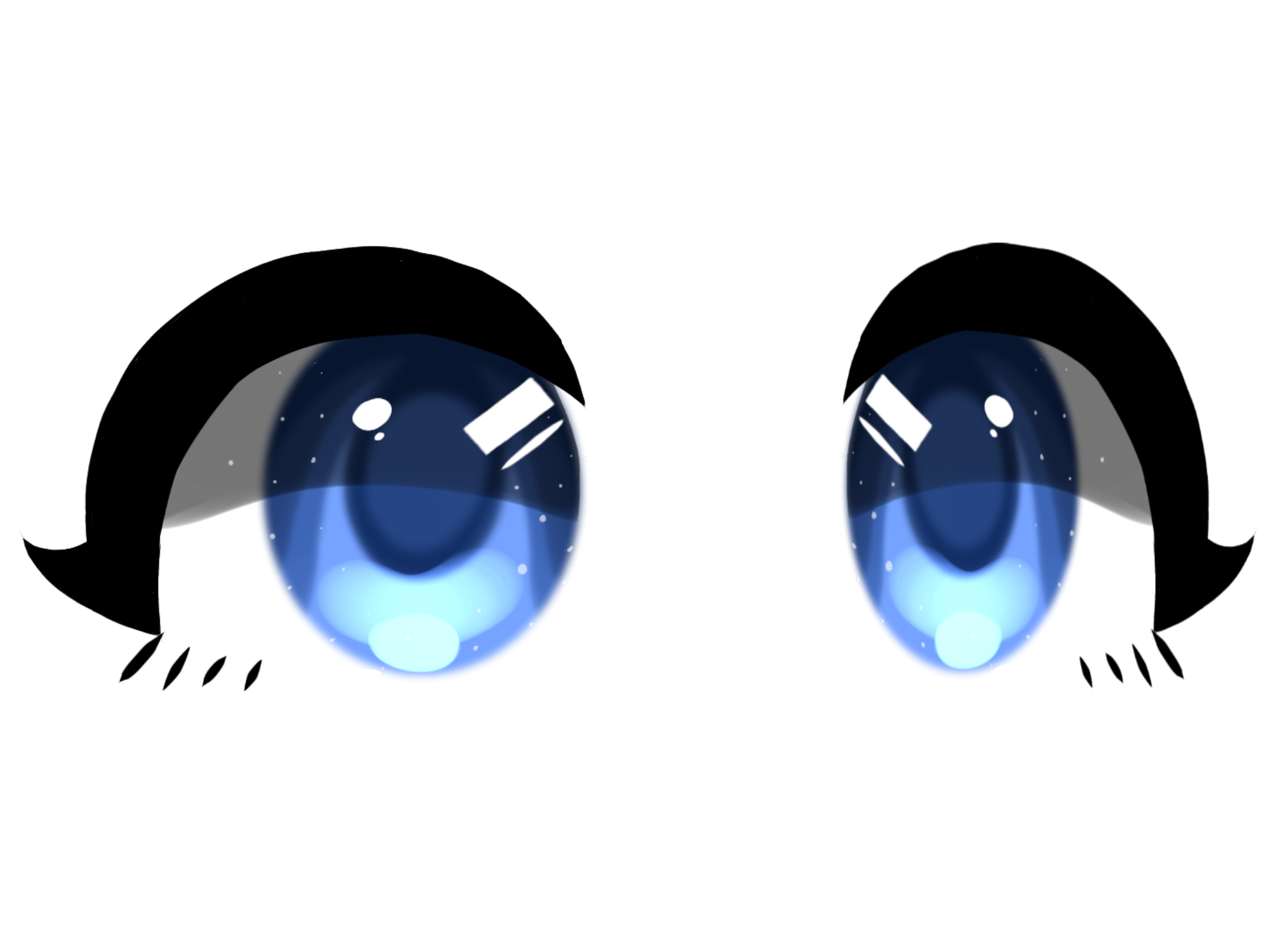 Gacha Eyes Blue Png