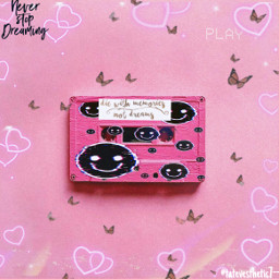 freetoedit pink tape heart dreams rcemojioverlayreplay emojioverlayreplay