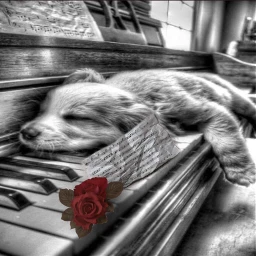 srcmusicalnotes musicalnotes dog piano music rose