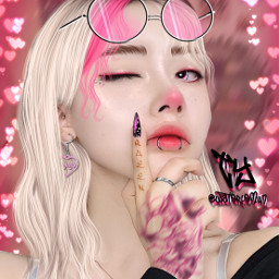 mina ulzzang kpop manipulation emo goth pink tattoo piercing miayupisprotectors