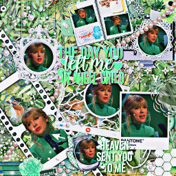taylorswift taylor swift tay swiftie swifties green heavensentyoutome thedayyouleftmeanangelcried aesthetic complex edit complexedit white pearls collage film polaroid music remixit lover popstar celebrity superstar freetoedit
