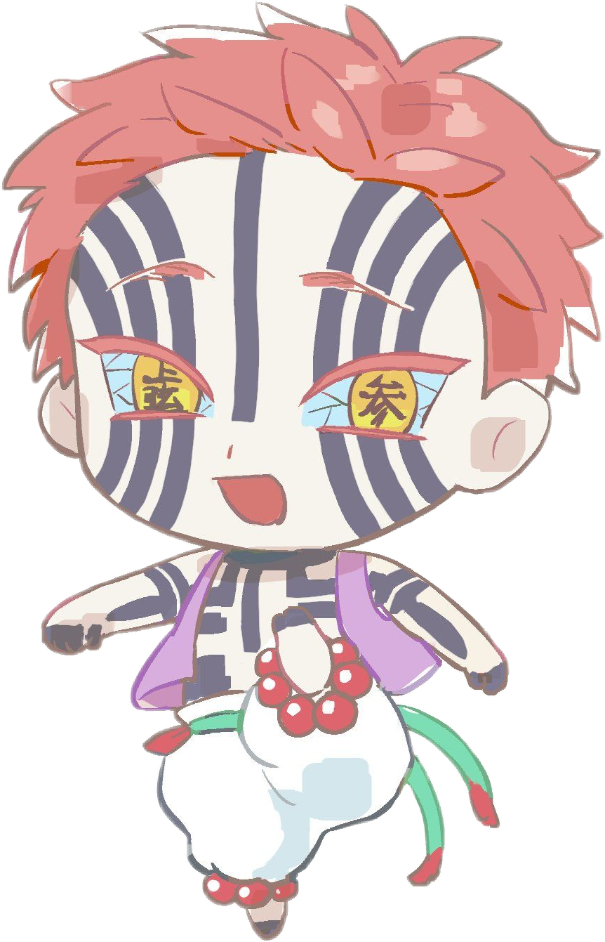 Lunasuperior3 Kimetsunoyaiba Akaza Sticker By Sheinkonno 