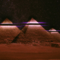 freetoedit art surreal surrealism aesthetic pyramid picsart night space conspiracytheory