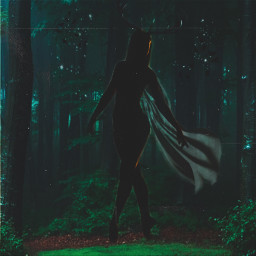 freetoedit deer cape sparkle antler forest magical leaves dance dirt trees dark woman ircdancersilhouette dancersilhouette