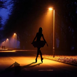 freetoedit shadow streetphotography dancersilhouette streetlight ballet balletdancer ircdancersilhouette