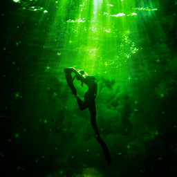 green contestsubmission dancer smoke underwater stars ircunderwaterbeauty underwaterbeauty freetoedit
