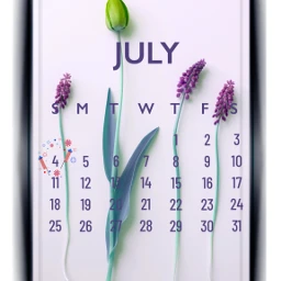calendar july month days purple flowers background holiday independenceday editbyme stepbystep freetoedit srcjulycalendar2021 julycalendar2021