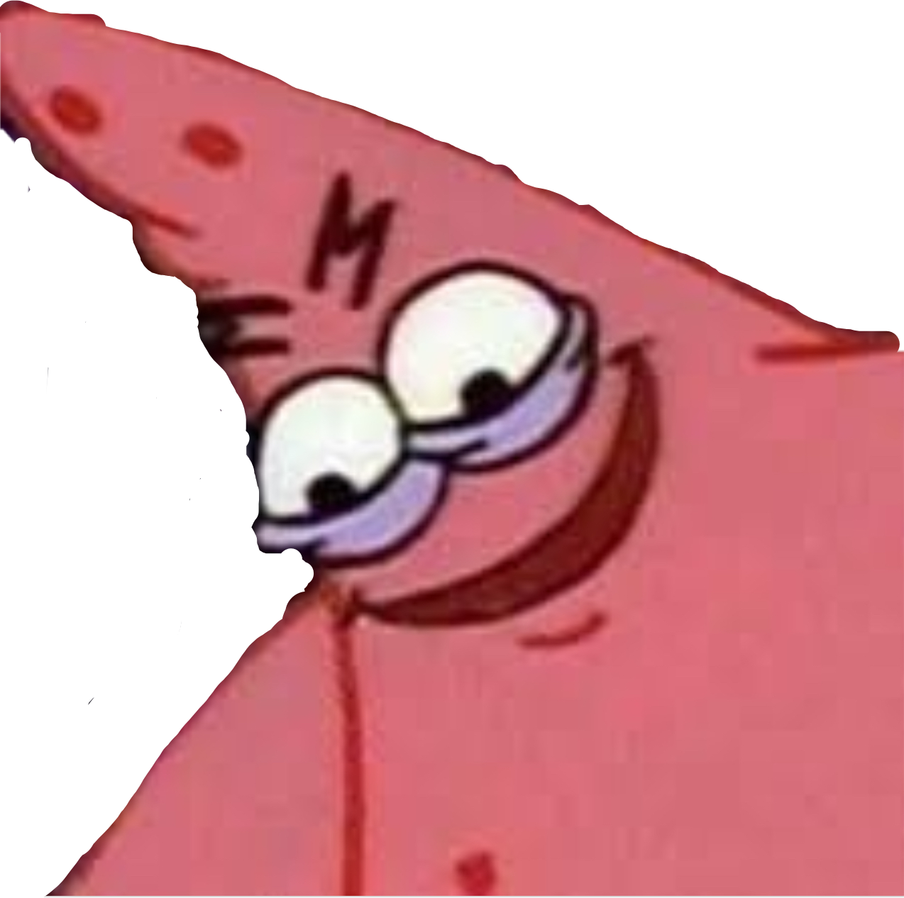 patrickstar meme sticker memesticker sticker by @simp_0001