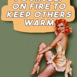 pinup lady text typography quote woman oraclecard advice vintage retro words freetoedit