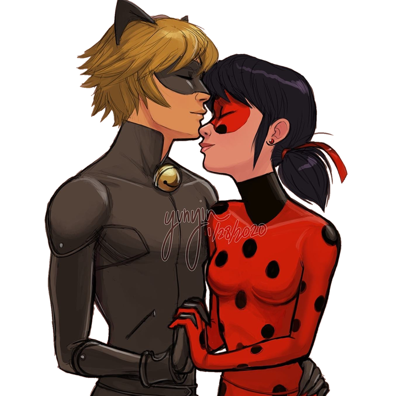 miraculous ladybugandcatnoir adrien sticker by @via_20_