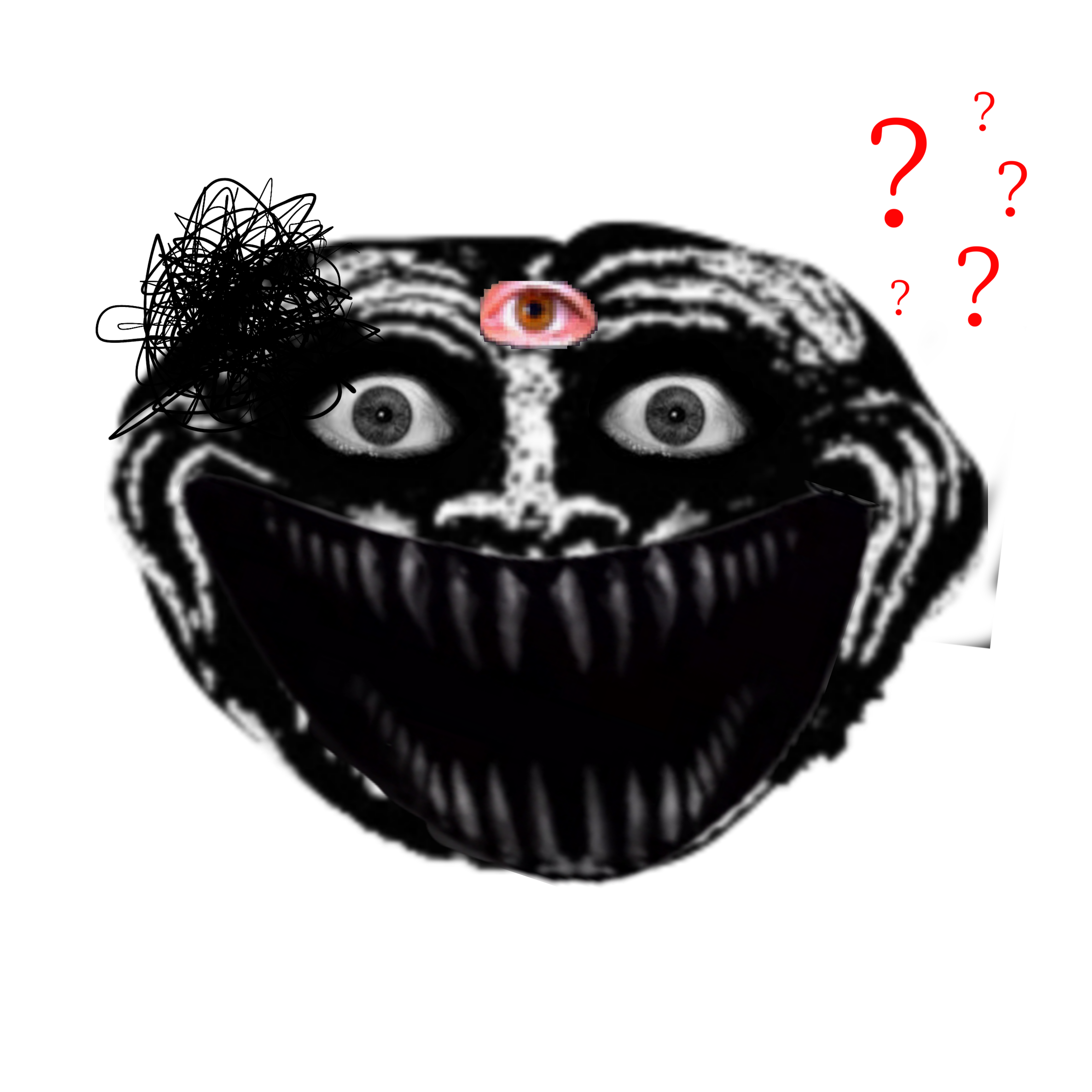 New free trollge creepy face png : r/trollge