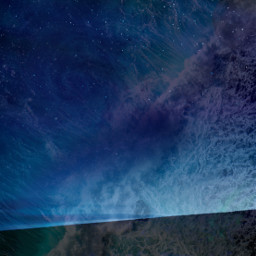 annbackground night freetoedit galaxy nebula star silhouette sky ocean sea