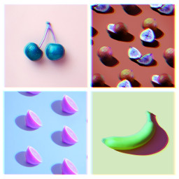 art artistic artstyle glitch pop two fruit colorful surreal collage objective objects food like follow thanks