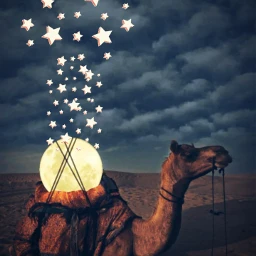 edit surreal camel moon madewithpicsart fantasy freetoedit srcgentlebluestars gentlebluestars