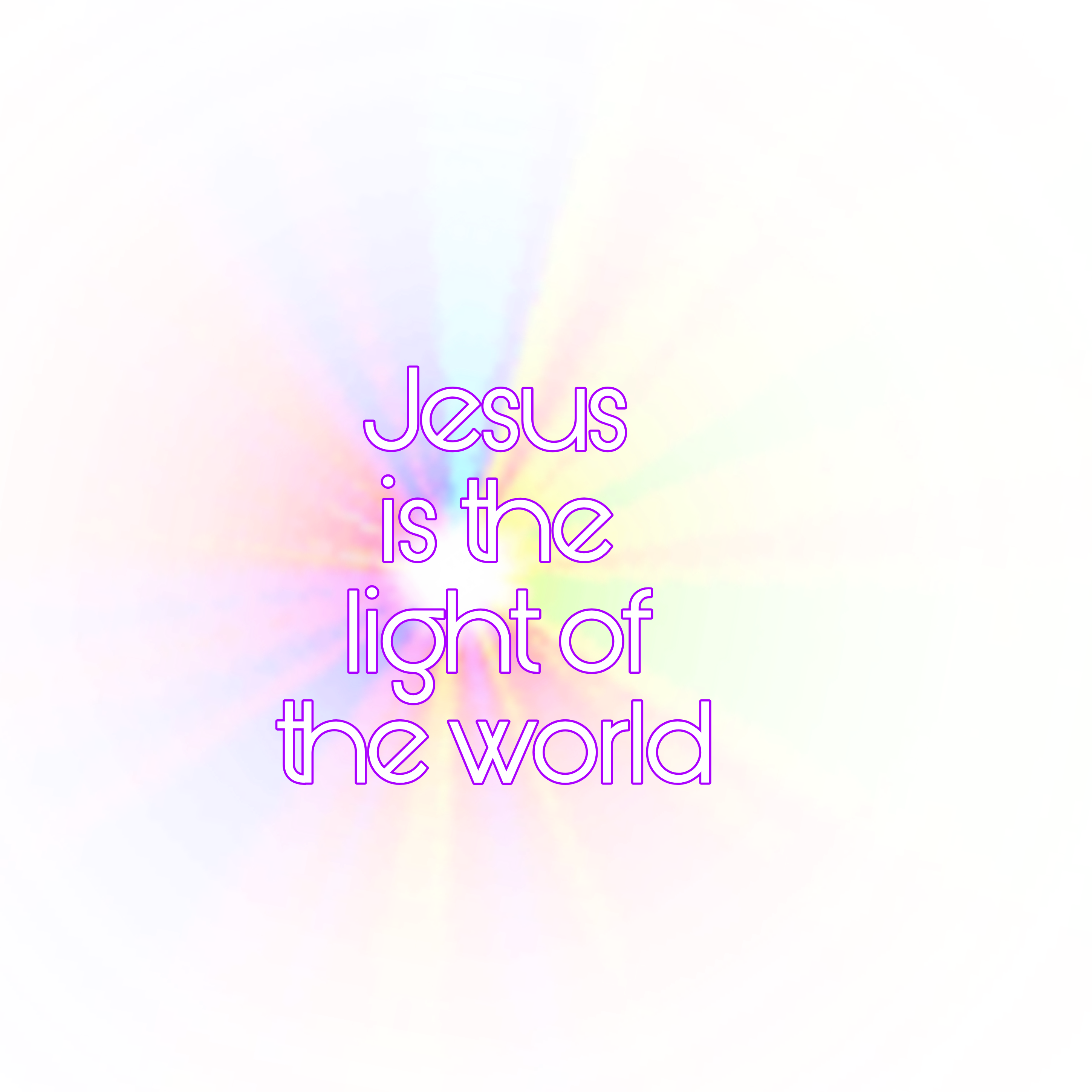 jesus light world text sticker by @justified-by-jesus