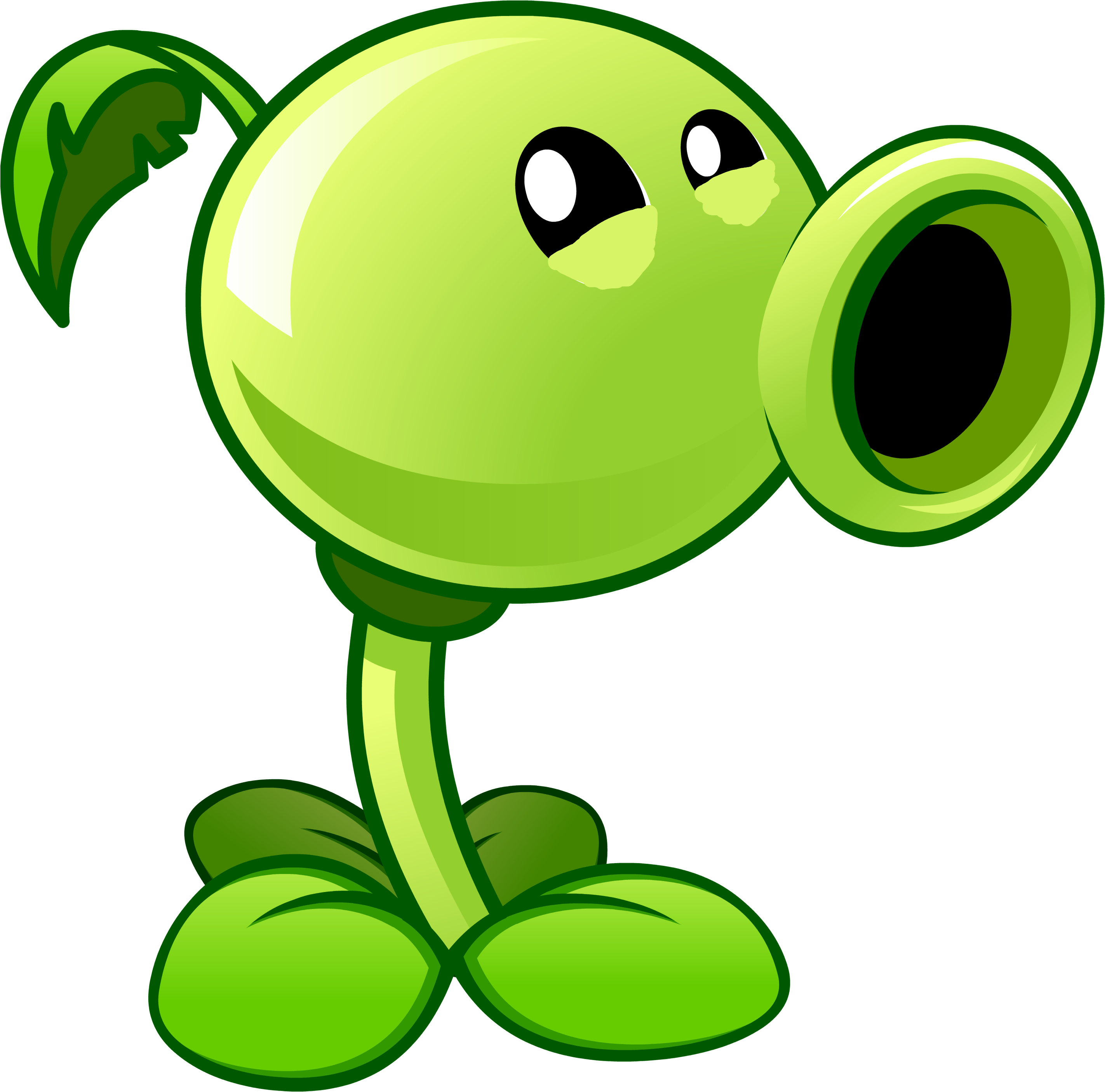 freetoedit pvz peashooter sticker by @godzillagames123