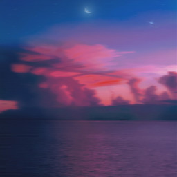aesthetic aesthetictumblr aestheticedit beach moon sunset stars freetoedit remixit
