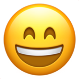 emoji emojiiphone iphone smile happy allemoji ios aesthetic laughing
