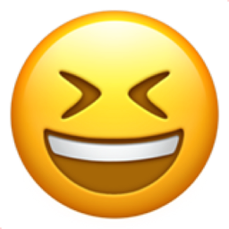 emoji emojiiphone iphone smile happy allemoji ios aesthetic closed eyes laughing