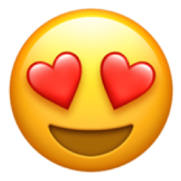 emoji emojiiphone iphone smile happy allemoji ios aesthetic a heart hearteyes
