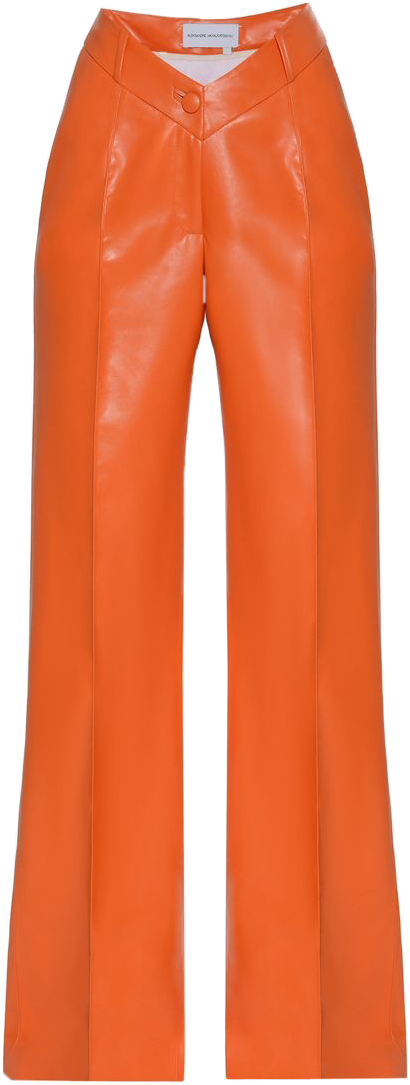 pants leather orange jeans freetoedit sticker by @methisbad