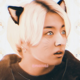 freetoedit bts jungkook kpop kpopedit manipulationedit manip cool imback m528 aesthetic cat cute picsart