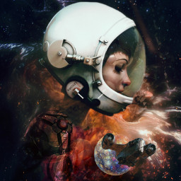 outerspace space galaxy stars spacesuit freetoedit unsplash