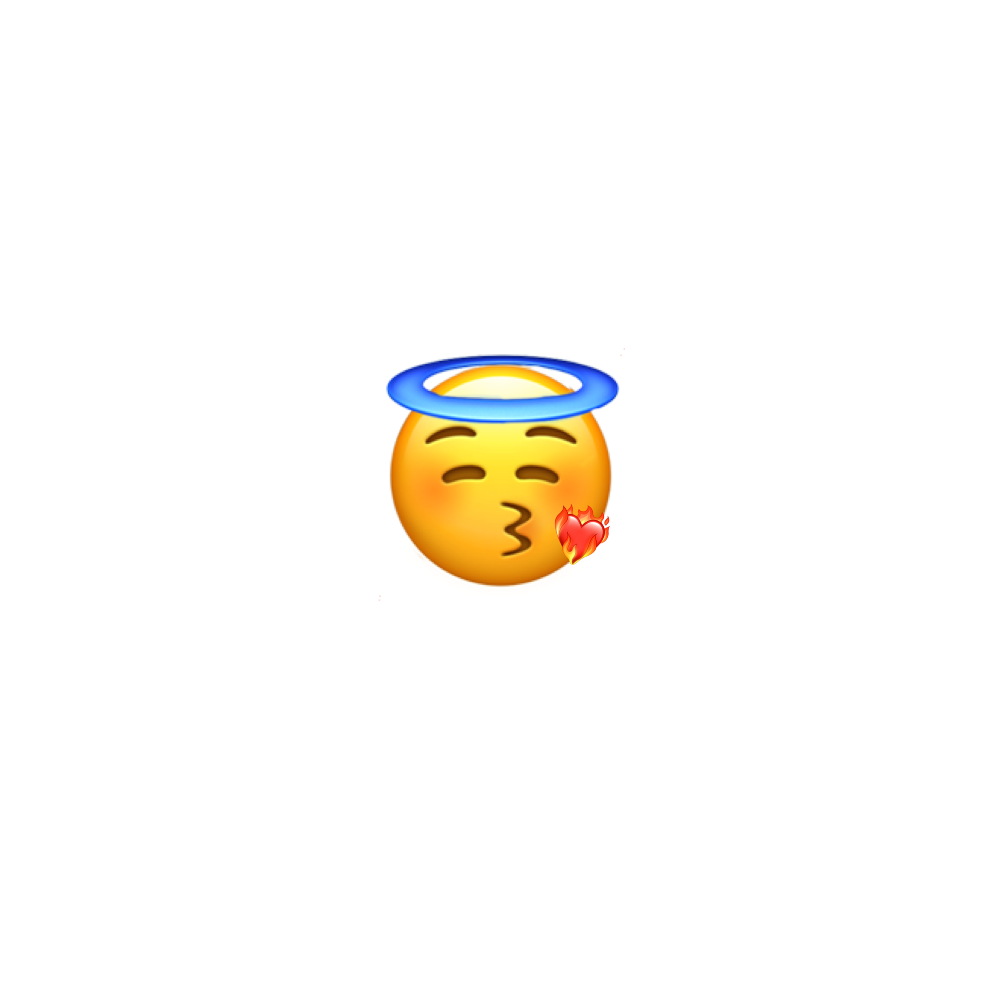 emoji freetoedit 😚+ ️‍🔥+😇 sticker by @chloecsmith2205