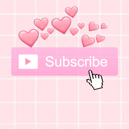 freetoedit subscribebutton hand hearts subscribebuttonhearts pink