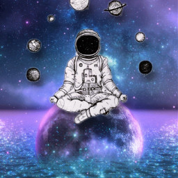 astronaut galaxy paralleluniverse milkyway illustration creative imagination artwork artistic planet spaceart moon picsartedit picsarteffects vibes freetoedit